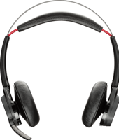 Voyager Focus UC B825 - Headset - stereo - op oor - draadloos - Bluetooth - actieve geluidsdemping - thumbnail