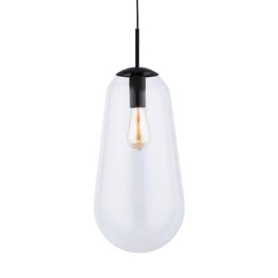 Lyora Ø 22cm hanglampPear Large zwart met helder glas - 7797 Lyora Ø 22cm hanglampPear Large zwart met helder glas - 7797