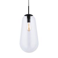 Lyora Ø 22cm hanglampPear Large zwart met helder glas - 7797 - thumbnail