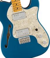 Fender American Vintage II 1972 Telecaster Thinline Lake Placid Blue MN elektrische gitaar met koffer - thumbnail