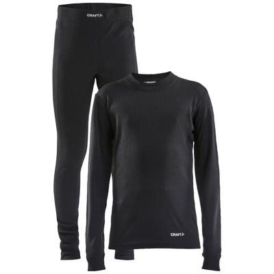 Craft Baselayer Set Thermoset Kinderen Black 158-164