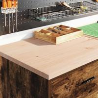 Garagekast 60x51x85 cm massief grenenhout gerookt eiken - thumbnail