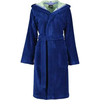 Cawö Cawo Dames Badjas met Capuchon 845 blau-grün 38