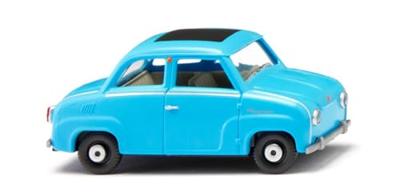 Wiking 0184 98 H0 Auto Goggo Glas Goggomobil, ijsblauw Wiking 0184 98 H0 Auto Goggo Glas Goggomobil, ijsblauw