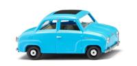 Wiking 0184 98 H0 Auto Goggo Glas Goggomobil, ijsblauw - thumbnail