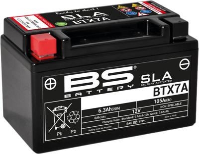 BS-BATTERY Bs-batterij batterij "btx7a / btx7a-bs". btx7a battery bs sla