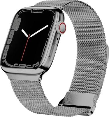 Milanese band - Space Grey - Extra sterke magneet - Geschikt voor Apple Watch 38mm / 40mm / 41mm / 42mm