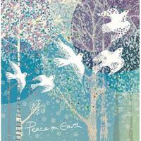 Kerstkaart - Witte Duiven (Set van 5) - thumbnail