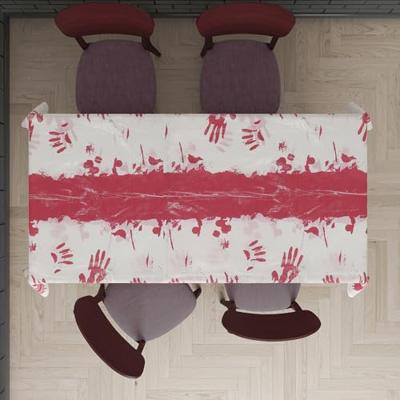 Bloederig tafelkleed Halloween 135x270cm