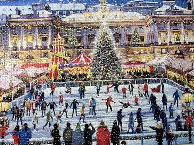 Skating at Somerset House Puzzel 1000 Stukjes