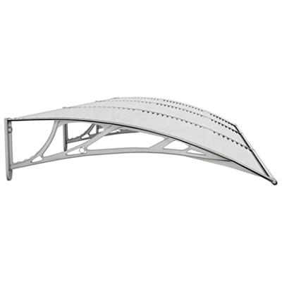 VidaXL Deurluifel 300x100 cm polycarbonaat grijs