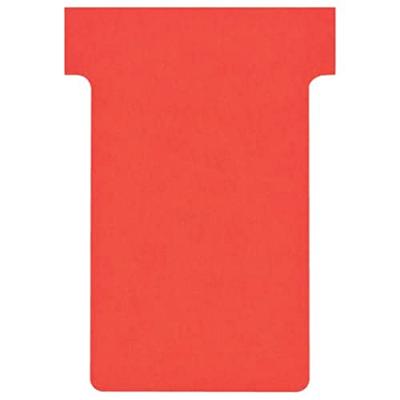 Nobo T-planbordkaarten index 2, ft 85 x 60 mm, rood - thumbnail