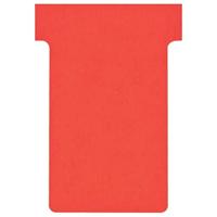 Nobo T-planbordkaarten index 2, ft 85 x 60 mm, rood - thumbnail