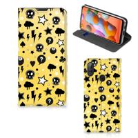 Mobiel BookCase Samsung Galaxy M11 | A11 Punk Geel - thumbnail