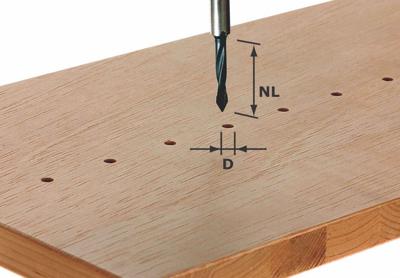 Festool HW S8 D5/30 Doorgangsboor HW - 491064