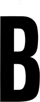 Metafranc plakletter 100mm zwart b - wu0510020 - thumbnail