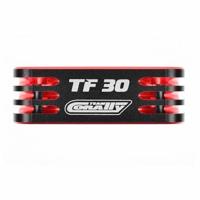 Team Corally - Ultra High Speed Cooling Fan TF-30 w/BEC connector - 30mm - Color Black - Red - thumbnail