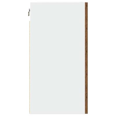 Hangkasten 2 st Lyon 50x31x60 cm bewerkt hout oud houtkleurig