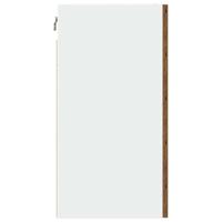 Hangkasten 2 st 50x31x60 cm bewerkt hout oud houtkleurig - thumbnail