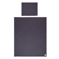 Little Indians dekbedovertrek Dots junior 140 x 200 cm katoen grijs - thumbnail