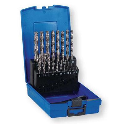 130747 Spiraalborenset HSS 19 delig 1 t/m 10 mm
