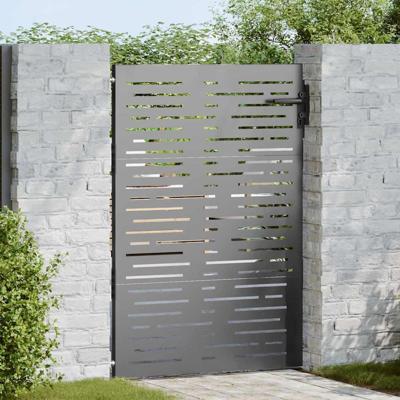 Tuinpoort met slot Zwart 105 x 150 cm Poedergecoat staal