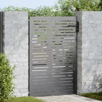 Tuinpoort met slot Zwart 105 x 150 cm Poedergecoat staal - thumbnail