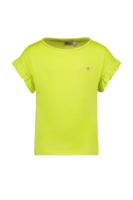 Like Flo Meisjes t-shirt slub metallic - Lime groen - thumbnail