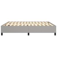 Bedframe zonder matras stof lichtgrijs 180x200 cm - thumbnail