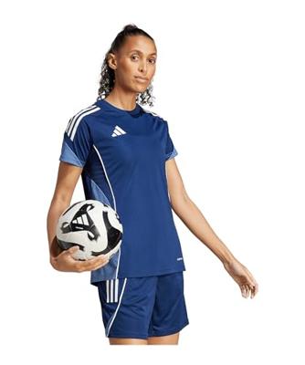 adidas Tiro 25 Competition Trainingsshirt Dames Donkerblauw Wit adidas Tiro 25 Competition Trainingsshirt Dames Donkerblauw Wit