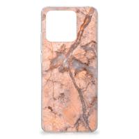 Xiaomi Redmi 10C | TPU | Siliconen hoesje | Marmer Oranje - thumbnail