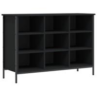 VidaXL Schoenenkast 100x35x70 cm bewerkt hout zwart - thumbnail