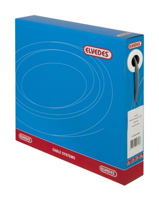 Rem buitenkabel Elvedes met teflon voering ø5,0mm / 30 meter - grijs (30 meter in doos)
