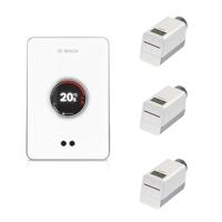 Bosch EasyControl set m. 1x Single slimme kamerthermostaat en 3x Smart radiatorthermostaatkop wit 7736701393 - thumbnail