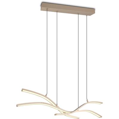 LED Hanglamp - Trio Select Spider - 1 Lichtpunt van 46 Watt - Dimmer - Aanpasbare Lichtkleur - Geheugenfunctie - Nachtlamp - Warm Beige - Metaal