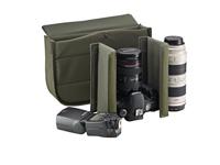 Billingham Canvas-cameratas Hadley Pro (klein, met bruine lederen randen) zwart/bruin - thumbnail