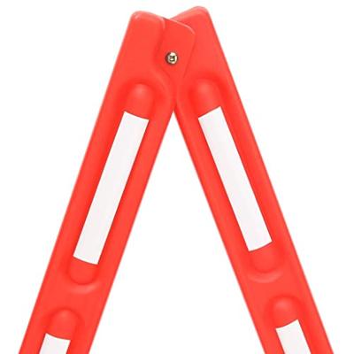 VidaXL Verkeersbarrières inklapbaar 210x50x105 cm rood