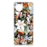 TPU Case voor Xiaomi 13 Lite Dark Flowers - thumbnail