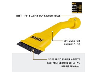 DeWALT Utility Nozzle/Brush | Universeel Mondstuk/Borstel | 32-48 en 64 mm - DXVA00-4300E