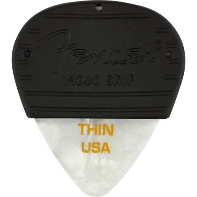 Fender Mojo Grip 3-pack celluloid white moto thin