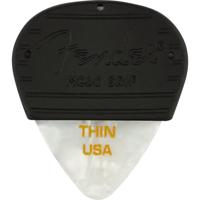 Fender Mojo Grip 3-pack celluloid white moto thin - thumbnail