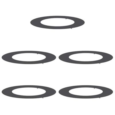 VidaXL Geschikt voor platte boomringen 5 pcs zwart ø50 / 80 cm staal VidaXL Geschikt voor platte boomringen 5 pcs zwart ø50 / 80 cm staal