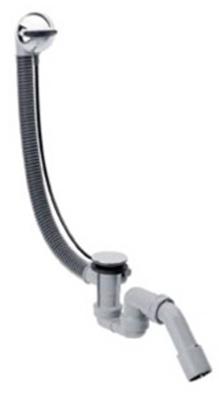 Hansgrohe Flexaplus badafvoer, overloopcombinatie met waste voor normaal bad chroom 58143000 Hansgrohe Flexaplus badafvoer, overloopcombinatie met waste voor normaal bad chroom 58143000