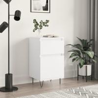 Dressoir 40x35x70 cm bewerkt hout wit - thumbnail