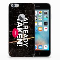 Apple iPhone 6 Plus | 6s Plus | Siliconen hoesje | met naam Already Taken Black - thumbnail