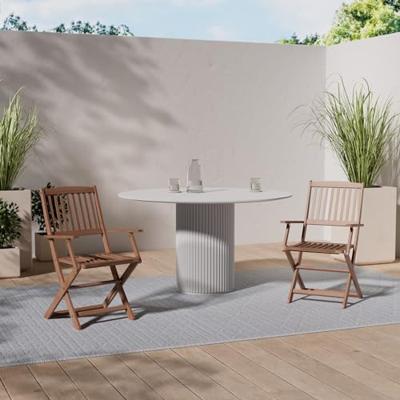 Tuinstoelen inklapbaar 2 st massief acaciahout