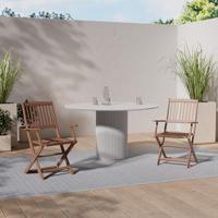 Tuinstoelen inklapbaar 2 st massief acaciahout - thumbnail