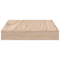 Wandschapppen 2 st 50x23,5x4 cm bewerkt hout - thumbnail
