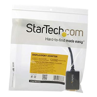 Adapter DisplayPort naar VGA Startech DP2VGA2 Zwart