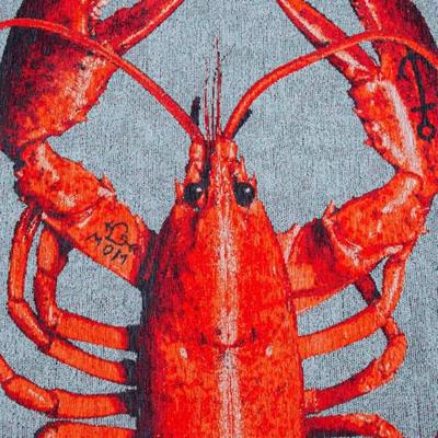 Louis de Poortere Lobster Pop Wandkleed 100 x 140 cm - Steam Red